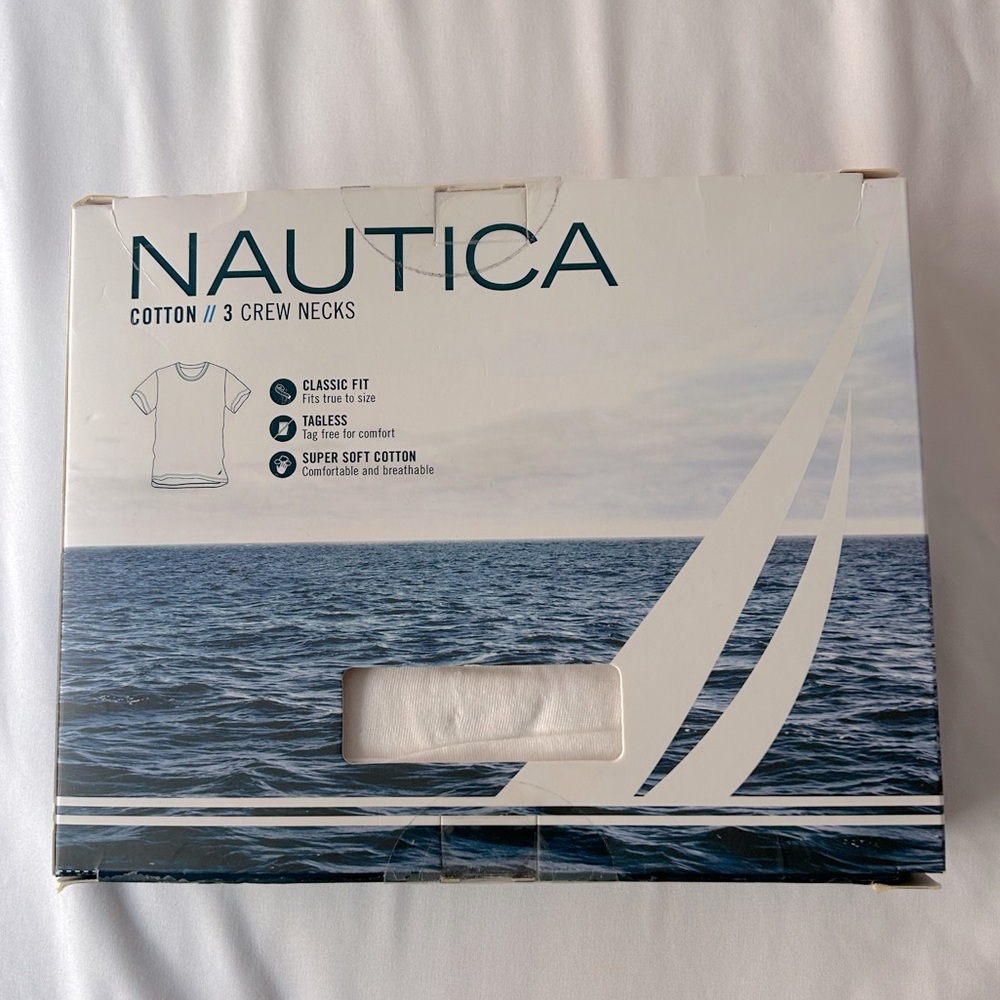 Men’s Nautica cotton crew neck shirts